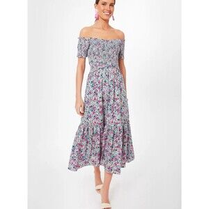 Pomander Place Floral Smocked Talia Dress Bohemian Cottagecore Size XXL NWOT